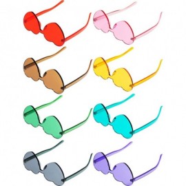 Rimless Rimless Sunglasses Transparent Frameless - C918IS8IYWS $24.86