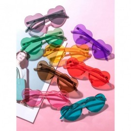 Rimless Rimless Sunglasses Transparent Frameless - C918IS8IYWS $24.86