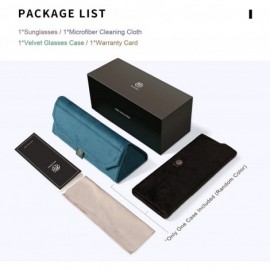 Square Polarized Sunglasses for Men UV Protection Mirrored Driving Black Square - Gold - CF18NN5QOE9 $44.01