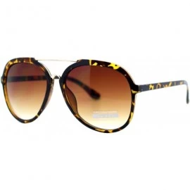 Aviator Vintage Retro Sunglasses Unisex Fashion Shades UV 400 - Tortoise - CX187NIGLTL $19.90