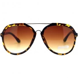Aviator Vintage Retro Sunglasses Unisex Fashion Shades UV 400 - Tortoise - CX187NIGLTL $9.55