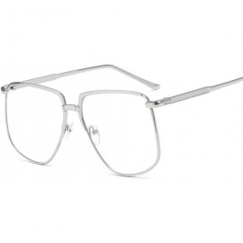 Round Women Fashion Summer Anti UV Large Frame Sunglasses for Round Face - Gold Frame Gray Lens - CO18WU2HTKL $12.48