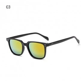 Aviator 2019 New Fashion Sunglasses Men Sunglasses Women Driving Mirrors Coating C1 - C3 - CK18XDUZK2H $9.12