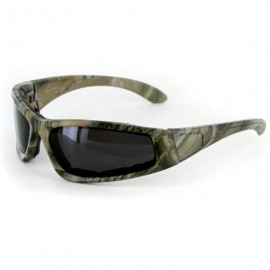 Shield Camo Spex" Polarized Camouflage Sports Goggles for Active Men and Women - Light Green W/ Smoke Lens - CF11PTG804P $46.83
