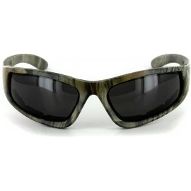 Shield Camo Spex" Polarized Camouflage Sports Goggles for Active Men and Women - Light Green W/ Smoke Lens - CF11PTG804P $43.44