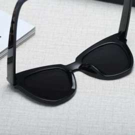 Cat Eye Women Fashion Retro Cat Eye Sunglasses Designer Square Frame Eyeglass Shades New - Gngy - CU18X650W6O $8.19
