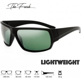 Sport Rectangle Lightweight Polarized Sunglasses for Men Women - S107-matte Black - CO18EYL36RI $17.77