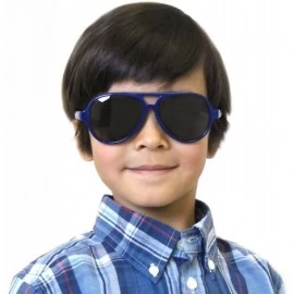 Wrap Top Flyer - Toddler's First Sunglasses for Ages 2-4 Years - Navy Blue - CK182EH35ZR $10.70