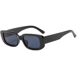Round Fashion Sunglasses Women Men Square Small Frame Eyeglasses Driving Eyewear - A - CY190O5SSMG $16.60