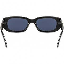 Round Fashion Sunglasses Women Men Square Small Frame Eyeglasses Driving Eyewear - A - CY190O5SSMG $10.99
