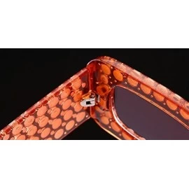 Square 2018 Hot Sale Oversized Diamond Womens Square Luxury Brand Designer Eyewear UV400 - Leopard - C1189MOM7XI $10.77