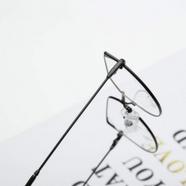 Oversized Oversized Cat Eye Gold Clear Lens Glasses Metal Frame Vintage Eyeglasses Women Men - Multicolor3 - CC18NK6R5MU $9.22