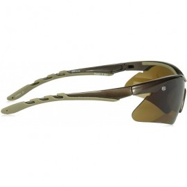 Sport Blastir X Sunglasses - Dark Metallic Brown/Brown/Silver Mirror Flash - CI11OE90LOP $35.42