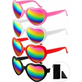 Oversized Sunglasses Oversized Eyewear Mirrored Glasses - CF198DTQDKQ $27.10