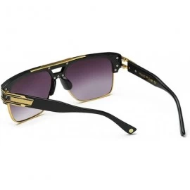 Goggle 2019 Fashion Sunglasses Square Brand Designer Retro Mens Goggle UV400 - C4 - CE18RHZMU3M $24.69