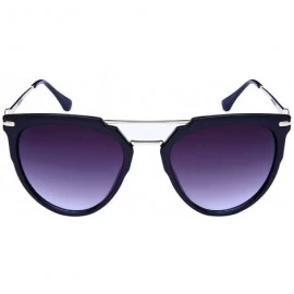Aviator Womens Pantos Style Sunglasses w/Gradient Lens 32181-AP - Black - CW12N0H4687 $9.12