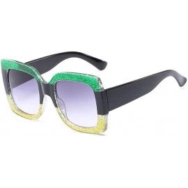 Goggle Oversized Square Sunglasses Women Multi Tinted Frame Fashion Eyewear - C7 - CS18CNYW88N $18.32