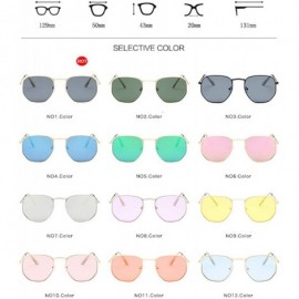 Oval Metal Classic Vintage Women Sunglasses Luxury Design Glasses Driving Eyewear Oculos De Sol Masculino - CX1985GOUMM $23.12