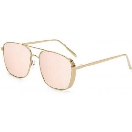 Square Sunglasses Suitable Square Protection - Pink - CR1997LRU37 $18.72