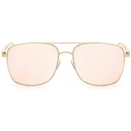 Square Sunglasses Suitable Square Protection - Pink - CR1997LRU37 $18.72