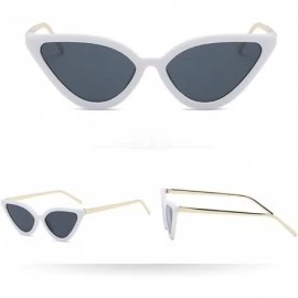 Goggle Retro Vintage Cateye Sunglasses for Women Clout Goggles Plastic Frame Glasses by 2DXuixsh - A - C618S6TSULR $19.52