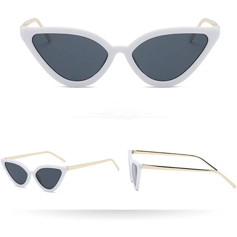 Goggle Retro Vintage Cateye Sunglasses for Women Clout Goggles Plastic Frame Glasses by 2DXuixsh - A - C618S6TSULR $19.52