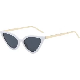 Goggle Retro Vintage Cateye Sunglasses for Women Clout Goggles Plastic Frame Glasses by 2DXuixsh - A - C618S6TSULR $19.52