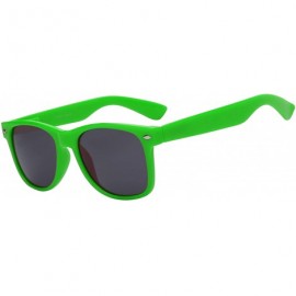 Sport Retro 80's Vintage Sunglasses Colored Frame Smoke Lens Brand - New_retro_smoke_green - CV184IH8H3W $18.49