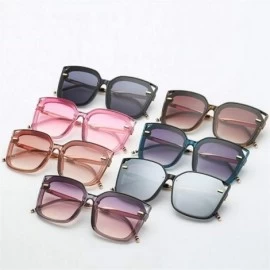 Square Square Cat Eye Sunglasses for Women Sun Glasses Featured Frame Eyewear UV400 - C1 Black - C6190326HLT $10.49