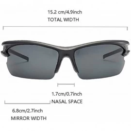 Goggle 3 Pieces Sunglasses Men's Windproof Sunglasses Rectangular Sunglasses - Brown - CH194LE7HD9 $8.99
