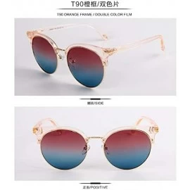 Sport New Fashion Trend Sunglasses Female T Word Pc Box New Polarized Sunglasses - CU18TDYQXHX $39.19