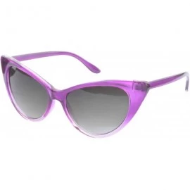Cat Eye Classic Cat Eye Sunglasses - Purple - CZ199QDDT94 $11.01