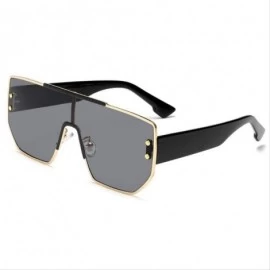 Oversized Glasses Polarizing Sunglasses All-in-One Sunglasses Stylish Oversized Lens Eyes - CF18IH37CYD $55.13