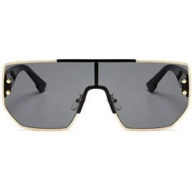Oversized Glasses Polarizing Sunglasses All-in-One Sunglasses Stylish Oversized Lens Eyes - CF18IH37CYD $36.25
