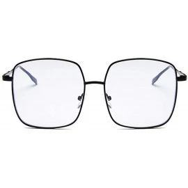 Rectangular Unisex vintage clear frame Beatles Retro Sixties Style Rectangular Metal Glasses - Color 2 - CV18MDNMZWH $8.38