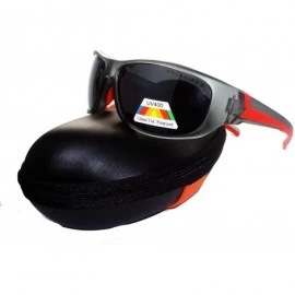 Sport Polarized Lens Sports Sunglasses -C494PM - Silver-red - CO18C3GYCI4 $18.76