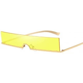 Rimless Unisex Radiation Vintage Eye Sunglasses-Retro Eyewear Fashion Protection - B - CQ18OA4HAWL $7.28