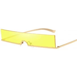Rimless Unisex Radiation Vintage Eye Sunglasses-Retro Eyewear Fashion Protection - B - CQ18OA4HAWL $16.33