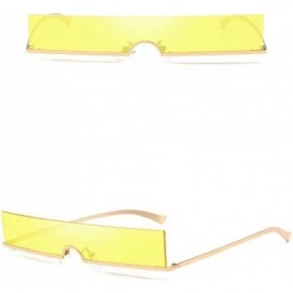 Rimless Unisex Radiation Vintage Eye Sunglasses-Retro Eyewear Fashion Protection - B - CQ18OA4HAWL $16.33