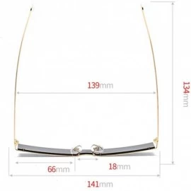 Rimless Unisex Radiation Vintage Eye Sunglasses-Retro Eyewear Fashion Protection - B - CQ18OA4HAWL $7.28