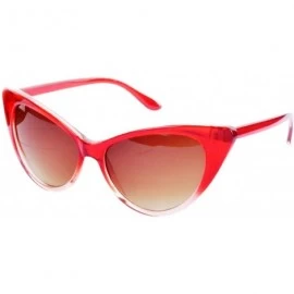 Cat Eye Classic Cat Eye Sunglasses - Red Ombre - CE199QD025A $25.81