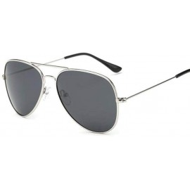 Round Classic Polarized Aviation Sun Glasses Eyewear Pilot Sunglasses Suitable Men/Women (Color 5) - 5 - CE1997KYI6T $36.93