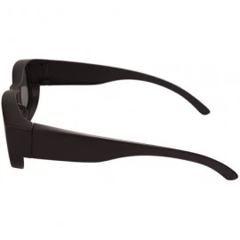 Goggle Fitover Polarized Sunglasses for Women Men-Wrap around sunglasses-UV400 protection - Black/Grey - CQ18QK2WMER $31.92