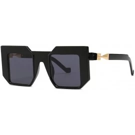 Square Retro Square Sunglasses Luxury Geometric Sun Glasses For Women Fashion Glasses Brand Designer Shades - CG18MDEHNKY $15.13