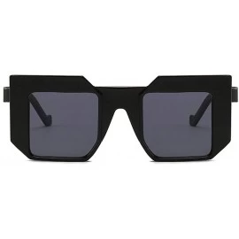 Square Retro Square Sunglasses Luxury Geometric Sun Glasses For Women Fashion Glasses Brand Designer Shades - CG18MDEHNKY $15.13
