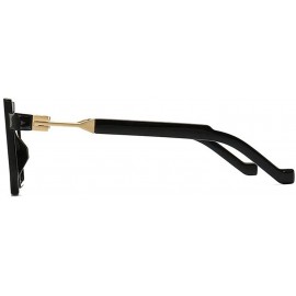 Square Retro Square Sunglasses Luxury Geometric Sun Glasses For Women Fashion Glasses Brand Designer Shades - CG18MDEHNKY $15.13