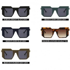 Square Retro Square Sunglasses Luxury Geometric Sun Glasses For Women Fashion Glasses Brand Designer Shades - CG18MDEHNKY $15.13