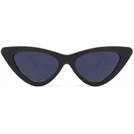 Cat Eye Retro Narrow Cat Eye Sunglasses Narrow Cateye Sun Glasses for Women - J - CI19028Y784 $17.13