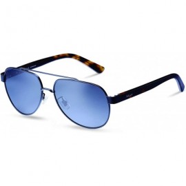 Aviator KL5718C1 Men Ultra Lightweight Aviator Sunglasses Polarized UV400 Protection Fashion Eyewear - CN196Y5D4D3 $24.17