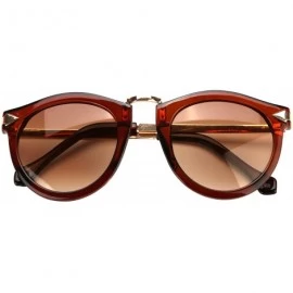 Wayfarer Women's Vintage Arrow Style Designer Polarized Sunglasses LSPZ8888 - Brown - CC12O5L965C $51.36